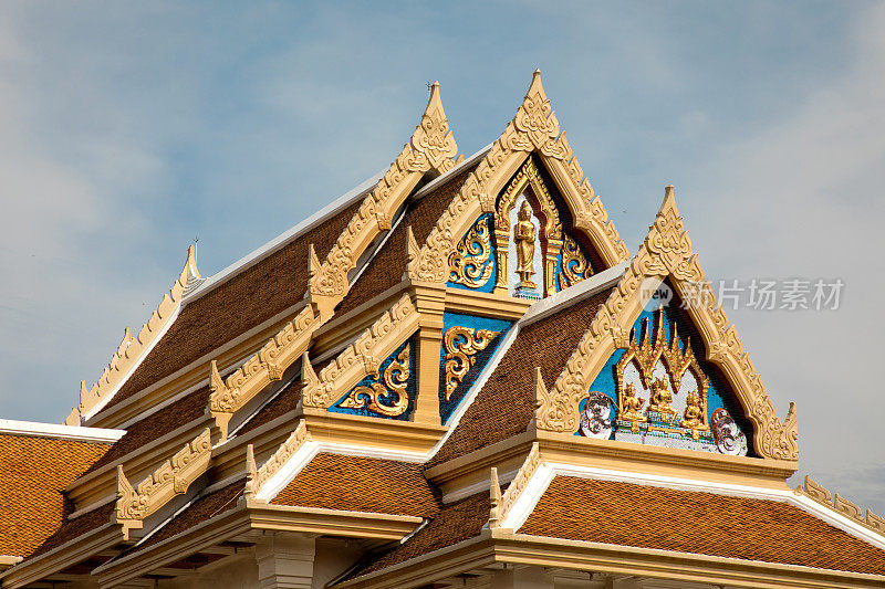 曼谷的佛寺外景，Wat Traimit